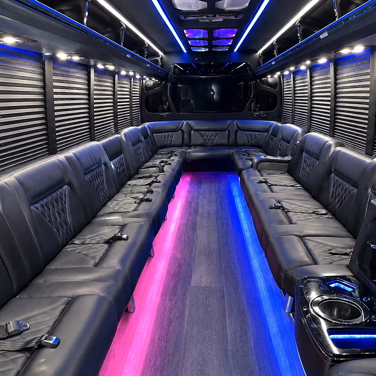 inglewood party bus rental interior